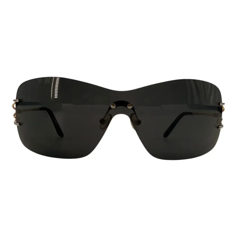 Fred Lunettes Volute Solaire 101 Rimless Shield Sunglasses Two Tone Women's